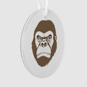 Gorilla Cartoon Tekening Ornament (voorkant)
