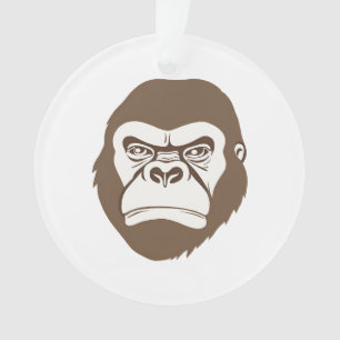 Gorilla Cartoon Tekening Ornament