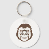 Gorilla Cartoon Tekening Sleutelhanger (Voorkant)