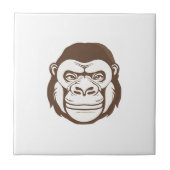 Gorilla Cartoon Tekening Tegeltje (Voorkant)