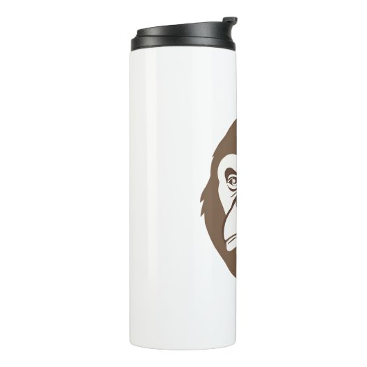 Gorilla Cartoon Tekening Thermosbeker (Gedraaid links)