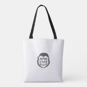 Gorilla Cartoon Tekening Tote Bag (Achterkant)