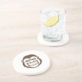 Gorilla Cartoon Tekening Zandsteen Onderzetter (Zijkant)