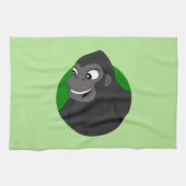 Gorilla Cartoon Towel Theedoek (Horizontaal)