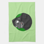 Gorilla Cartoon Towel Theedoek (Verticaal)