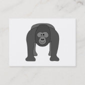 Gorilla Cartoon Visitekaartje (Achterkant)