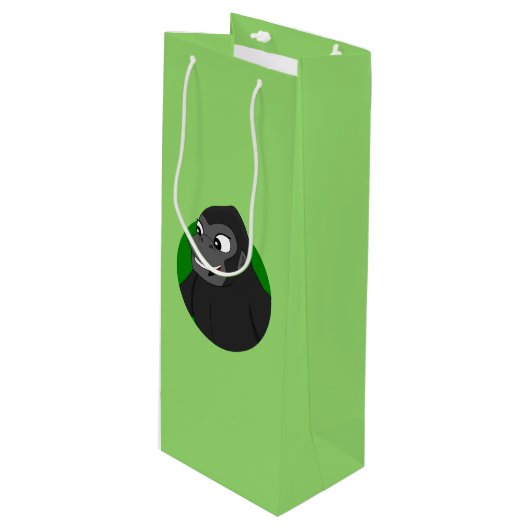 Gorilla Cartoon Wine Gift Bag Wijn Cadeautas (Voorkant Gekanteld)