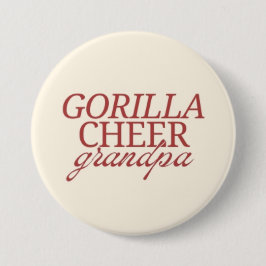 Gorilla Cheer Grandpa Ronde Button 7,6 Cm