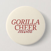 Gorilla Cheer mom Ronde Button 7,6 Cm (Voorkant)
