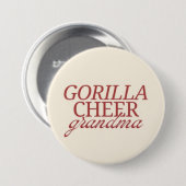 Gorilla Cheer oma Ronde Button 7,6 Cm (Voorkant /achterkant)