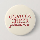 Gorilla Cheer oma Ronde Button 7,6 Cm (Voorkant)