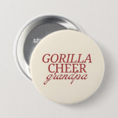 Gorilla Cheer Opa Ronde Button 7,6 Cm (Voorkant /achterkant)