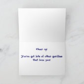 Gorilla Cheer Up Wenskaart Kaart (Binnen)