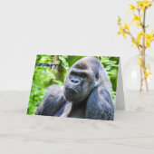 Gorilla Cheer Up Wenskaart Kaart (Gele Bloem)