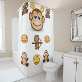 Gorilla Children's Shower Curtain Douchegordijn (In situ)