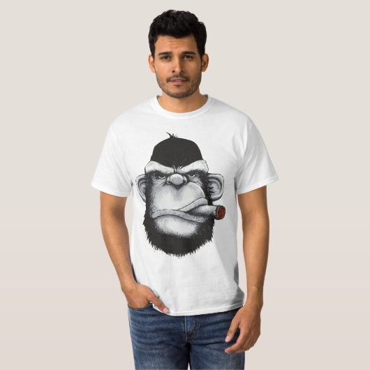 Gorilla Cigar T-shirt (Voorkant volledig)