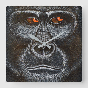 Gorilla Clock Vierkante Klok
