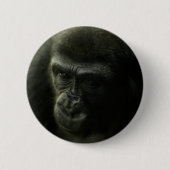 Gorilla Closeup.png Ronde Button 5,7 Cm (Voorkant)