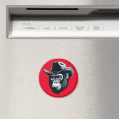 Gorilla Cowboy Magneet (Insitu (Vaatwasser))