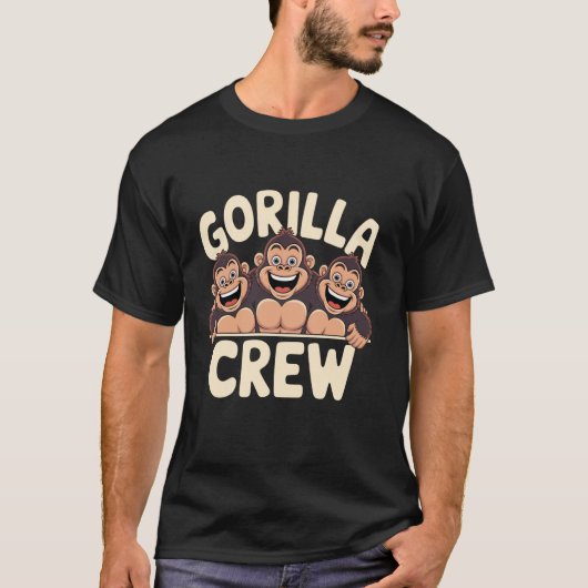 Gorilla Crew Kleding Gorilla Liefhebber Shirt Gori (Voorkant)