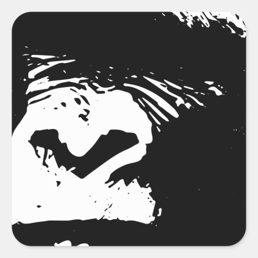 Gorilla Days Vierkante Sticker (Voorkant)