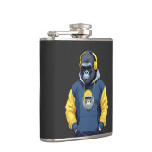 Gorilla Dearing Hoodie Grappig Cool Dier Karakter Heupfles (Rechts)