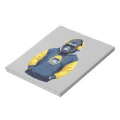 Gorilla Dearing Hoodie Grappig Cool Dier Karakter Notitieblok (Linkerzijde)