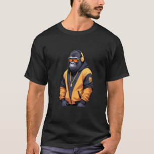 Gorilla Dearing Hoodie Grappig Cool Dier Karakter T-shirt