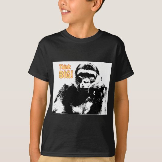 Gorilla Denk Groot T-shirt (Voorkant)