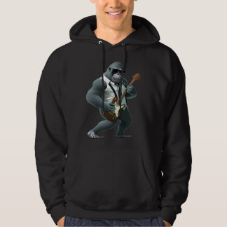 Gorilla die elektrische gitaar speelt Dier Aap G Hoodie