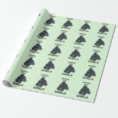 Gorilla die je leuk vindt Grappige Gorilla Cadeaupapier (Uitgerold)