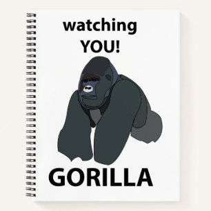 Gorilla die je leuk vindt Grappige Gorilla Notitieboek