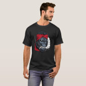 Gorilla die roken met een cigar Cool Krachtige Ani T-shirt (Voorkant volledig)