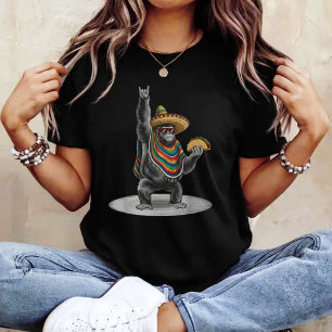 Gorilla die taco draagt t-shirt