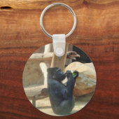 Gorilla eet zijn lunch, Dier, Wildlife, Ape Sleutelhanger (Voorkant)