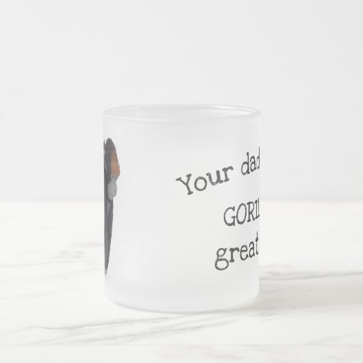 Gorilla en baby "geweldige vader" mok van gevorst (Center)