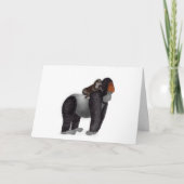 Gorilla en baby-Vaderdag Kaart (Voorkant)