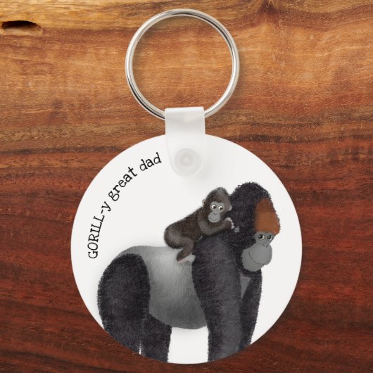Gorilla en de sleutelhanger van de baby 'grote vad (Voorkant)