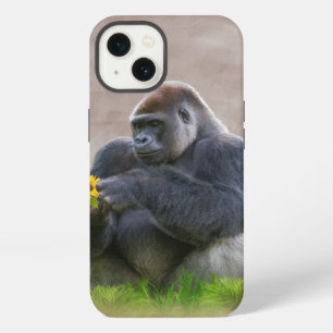 Gorilla en Gele Madelief iPhone 13 Hoesje