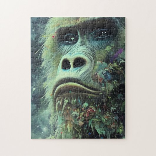 Gorilla en Planten Legpuzzel (Verticaal)