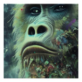 Gorilla en Planten Poster (Voorkant)