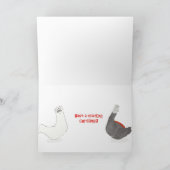 Gorilla en Polar-Beer kerstKaart Kaart (Binnen)