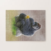 Gorilla en Yellow Daisy Legpuzzel (Horizontaal)