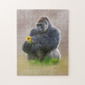Gorilla en Yellow Daisy Legpuzzel (Verticaal)