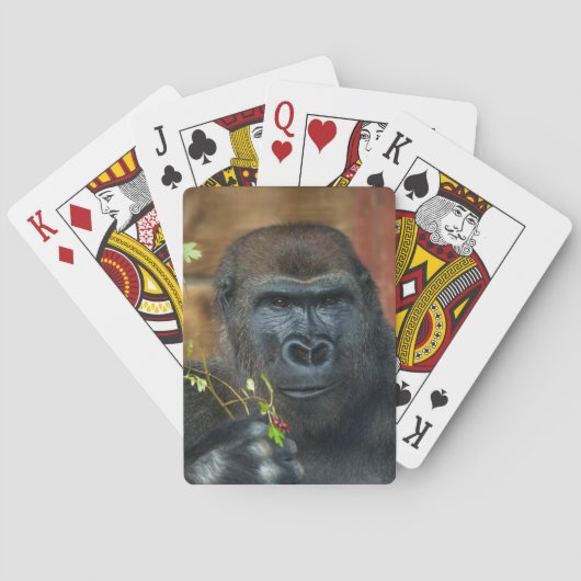 Gorilla en zijn bessen pokerkaarten (Achterkant)
