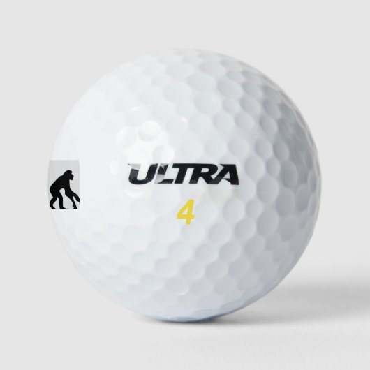 Gorilla evolutie golfballen (Logo)
