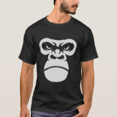  Gorilla Face Black en white T-shirt (Voorkant)