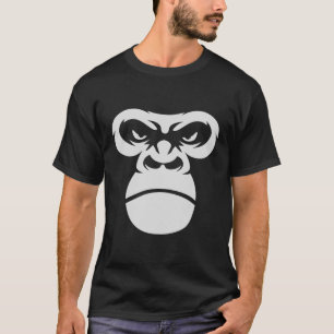 Gorilla Face Black en white T-shirt