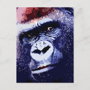 Gorilla Face Briefkaart