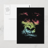 Gorilla Face - Color Briefkaart (Voorkant / Achterkant)